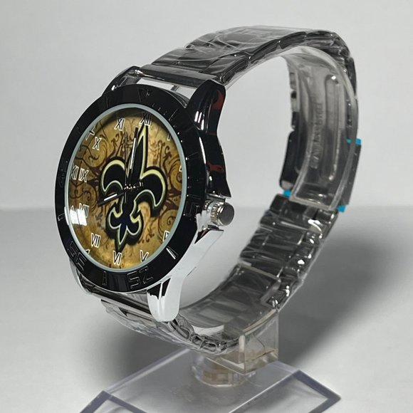 New Orleans Saints NFL Stainless Steel Men's Watch NEW!! - Picture 3 of 7